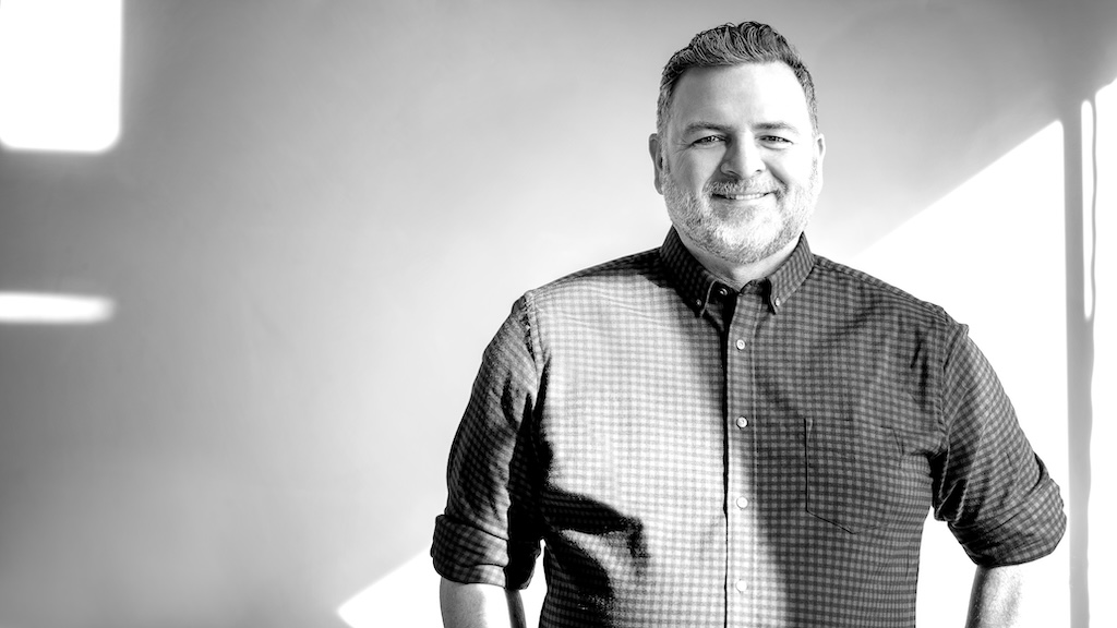 Michael Maidment, portrait in an institutional setting